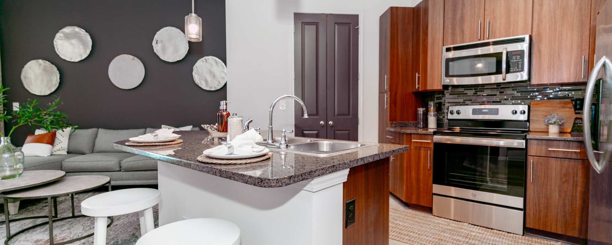 Granite Countertops at Brookleigh Flats in Brookhaven, Georgia