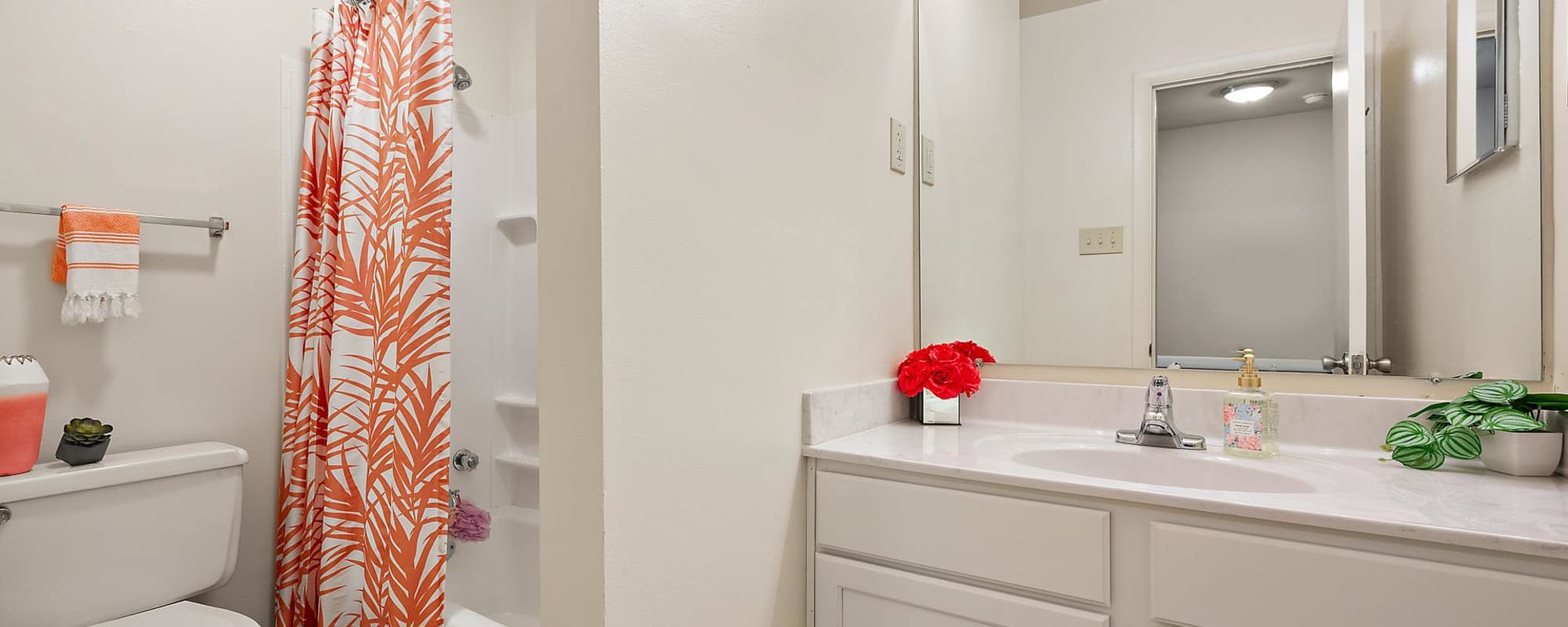Large bathroom spaces at Oak Hill in Salisbury, Maryland