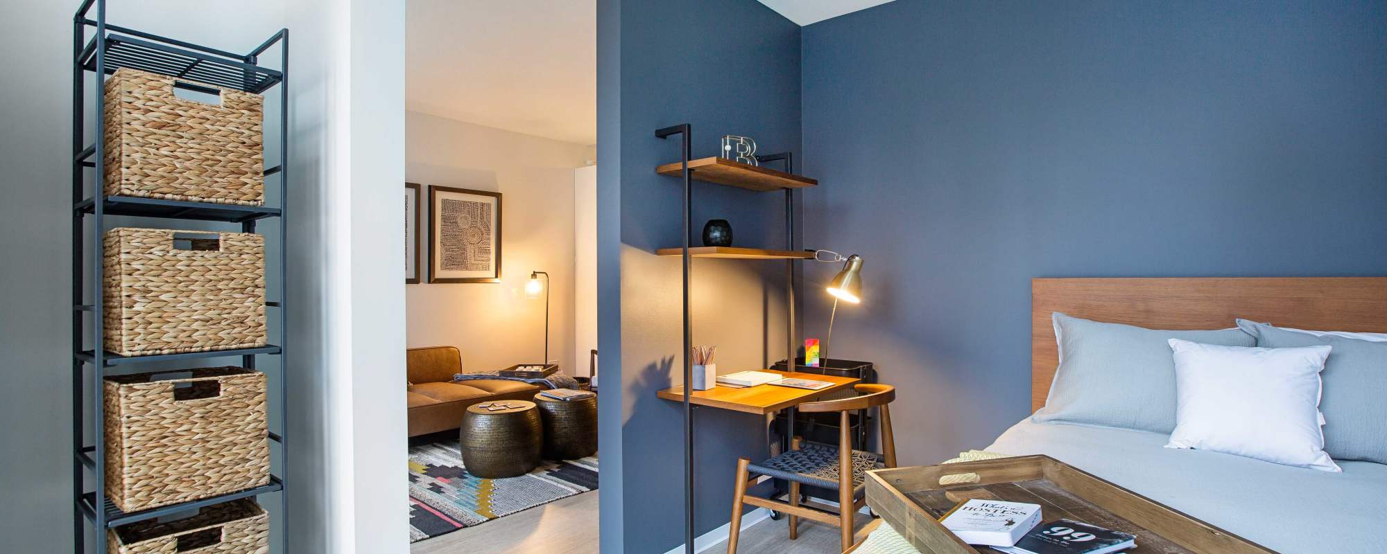Bedroom at Exhibit On Superior in Chicago, Illinois