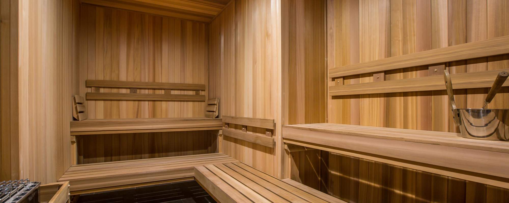 Sauna at Exhibit On Superior in Chicago, Illinois