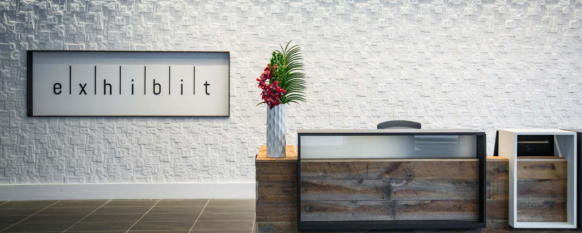 Front desk at Exhibit On Superior in Chicago, Illinois