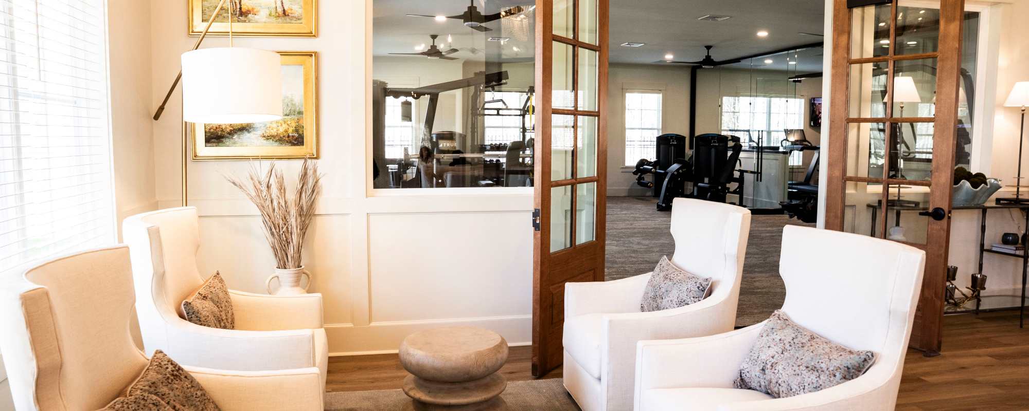 Seating area at LongBridge in Macon, Georgia