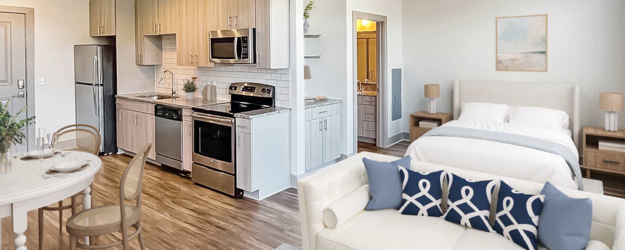 studio open layout The Dartmouth North Hills in Raleigh, North Carolina