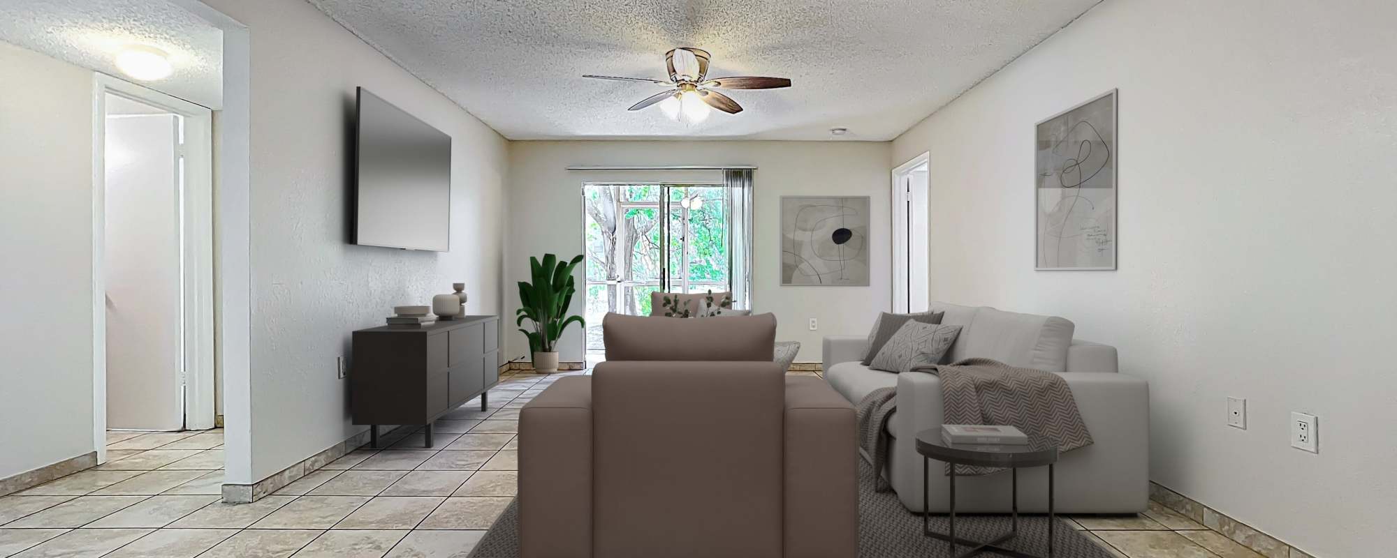 Cozy Living Area of Images Condominiums in Kissimmee, Florida