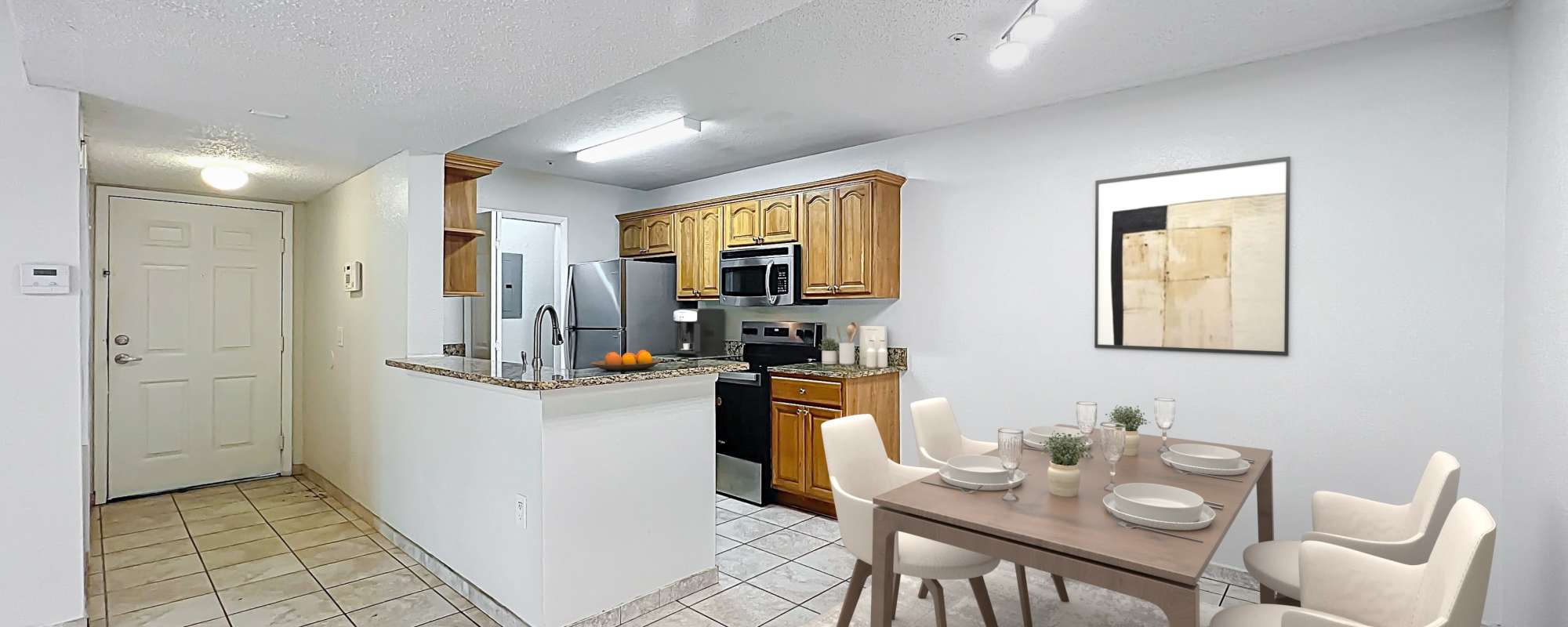 Kitchen Area of Images Condominiums in Kissimmee, Florida