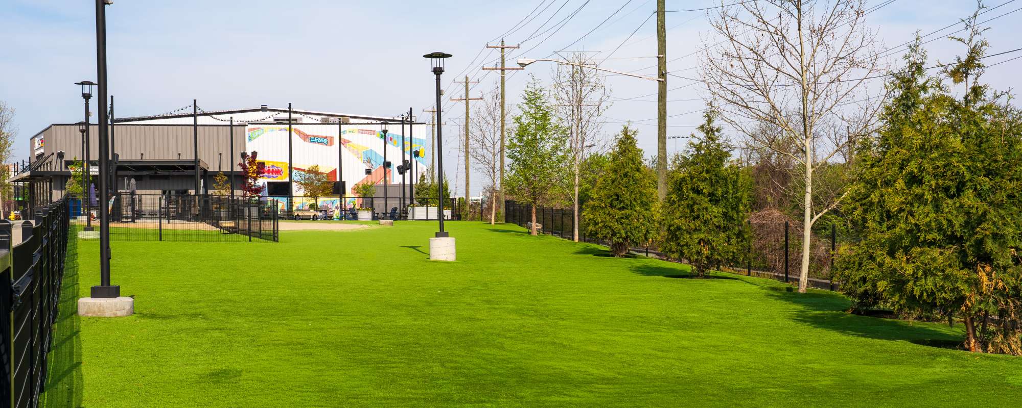 Outdoor Dog Park at Factory 52 Apartments & Townhomes in Norwood, OH