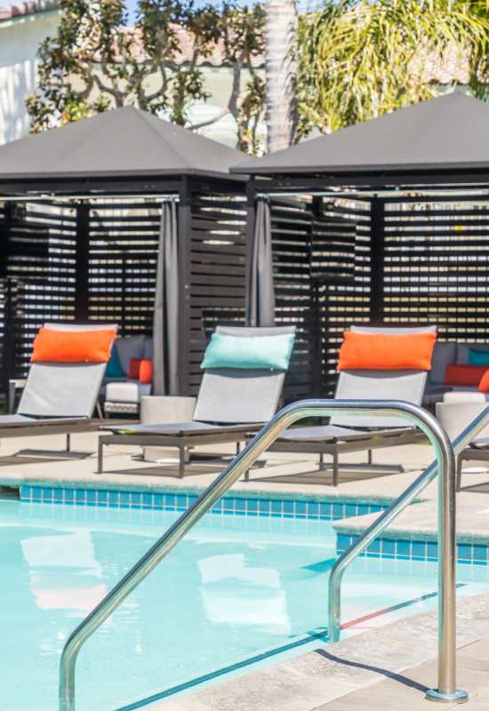 Resort-style pool at Marea in Dana Point, California