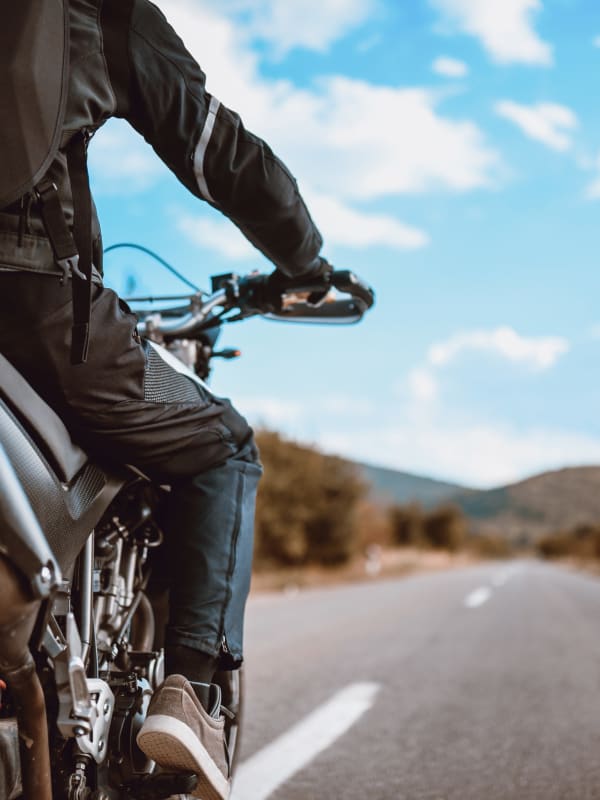 Motorcycle to be stored at Devon Self Storage in Charleston, South Carolina