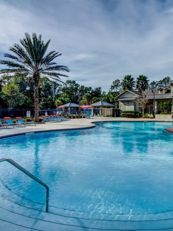 Resort-style swimming pool at Seagrass Apartments in Jacksonville, Florida