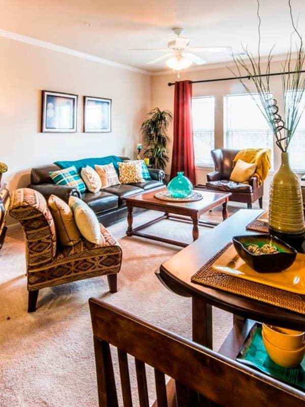 Spacious floor plans and living areas at Audubon Place in Arden, North Carolina