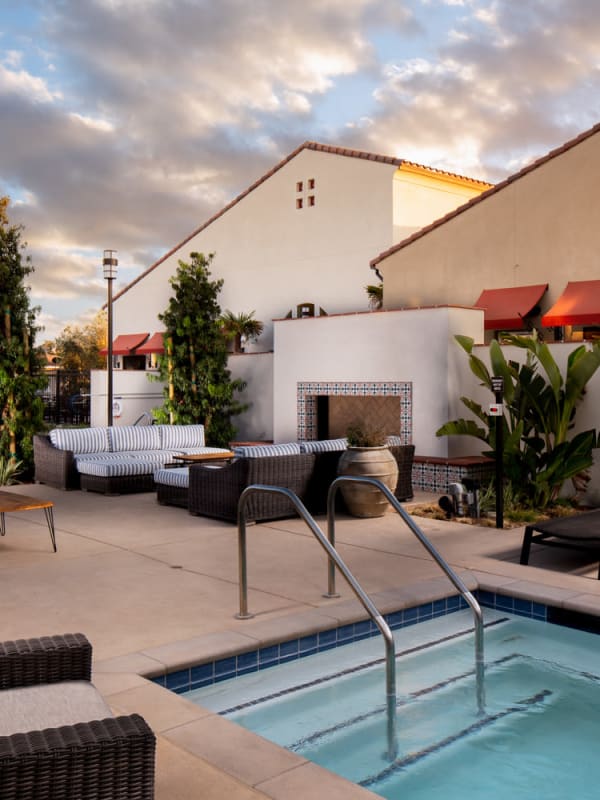 Hot Tub area at Harvest in Tracy in Tracy, California