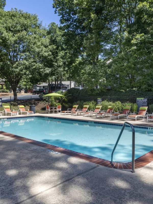 Swimming pool at The Greens At Peachtree City in Peachtree City, Georgia