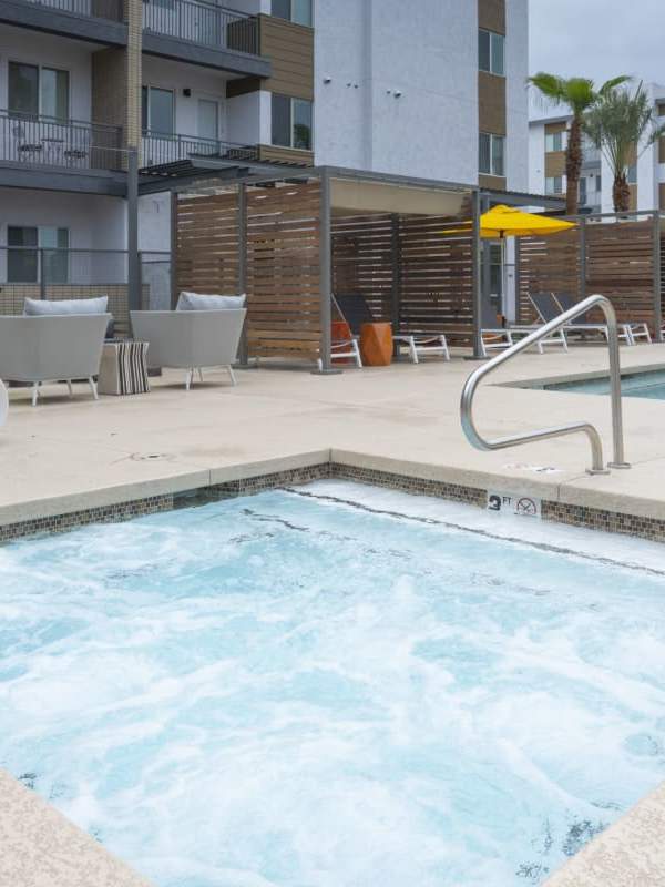 Hot tub by the swimming pool at Lucent Scottsdale in Scottsdale, Arizona