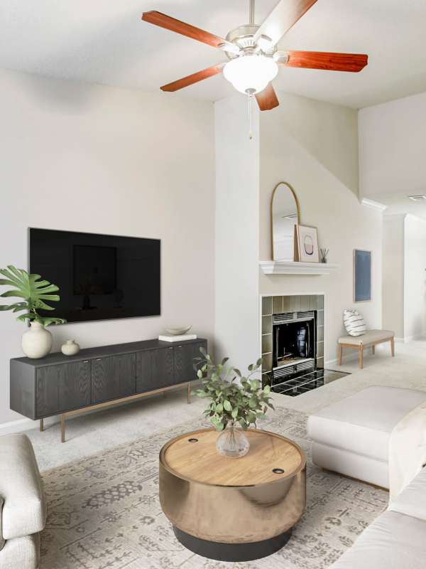 Spacious living room at Waterford Landing, Hermitage, Tennessee