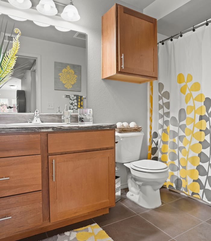 the Elegant bathroom at The Reserve at Elm in Jenks, Oklahoma