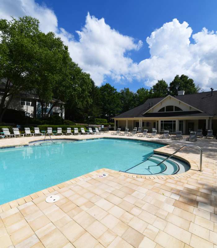 Swimming pool at Nova at Biltmore Park in Arden, North Carolina