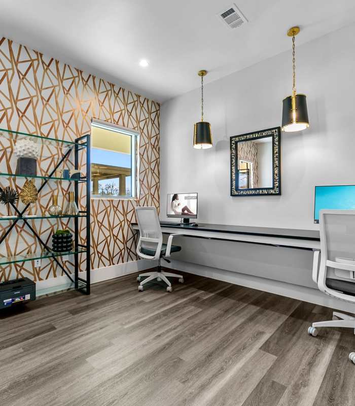 Business center at The Mansions Of Mckinney in Mckinney, Texas