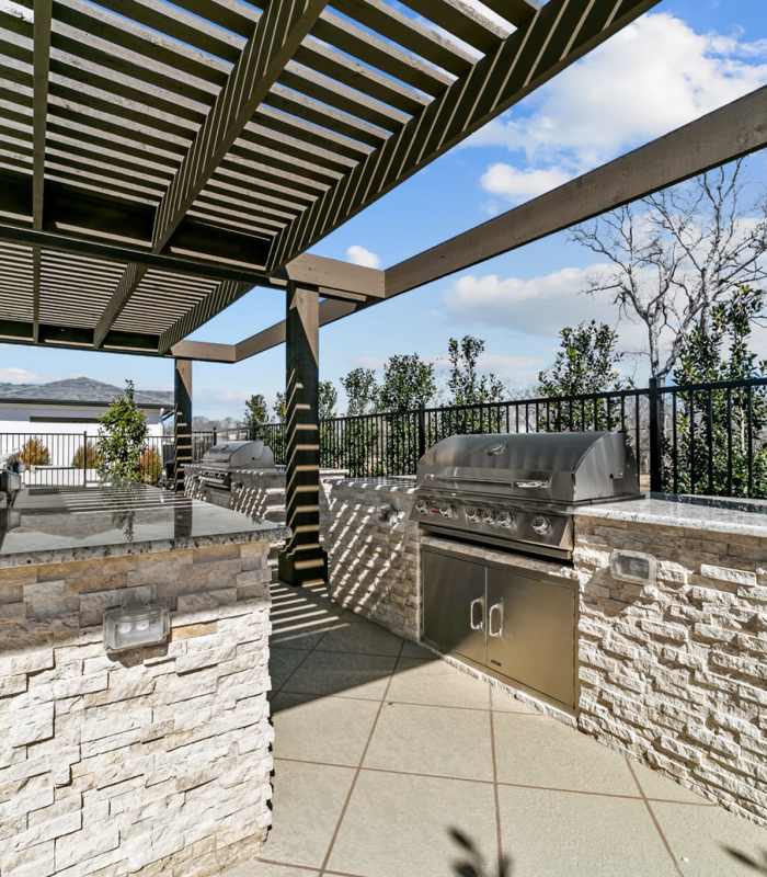 Grilling station at The Mansions Of Mckinney in Mckinney, Texas