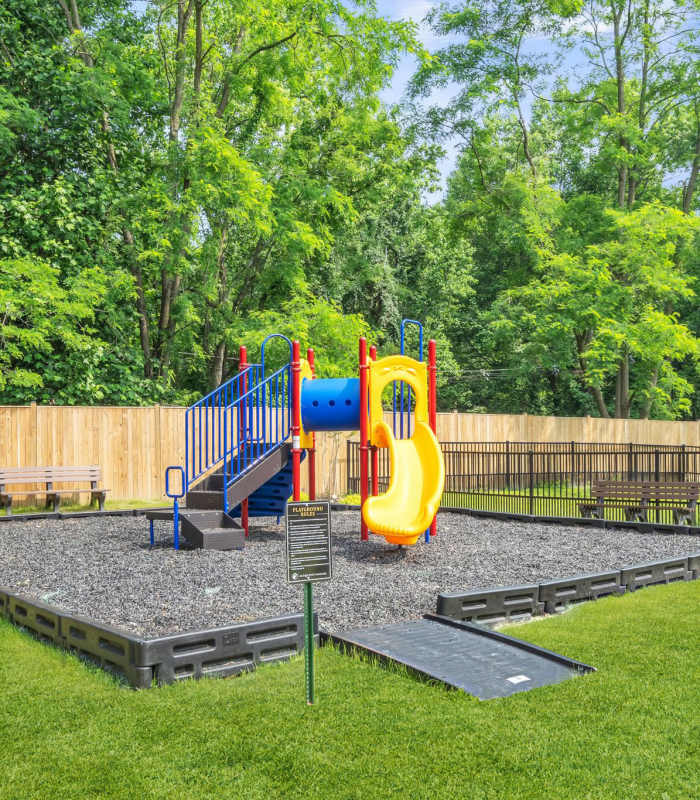 Community playground at Eagle Rock Apartments at Bel Air North in Forest Hill, Maryland