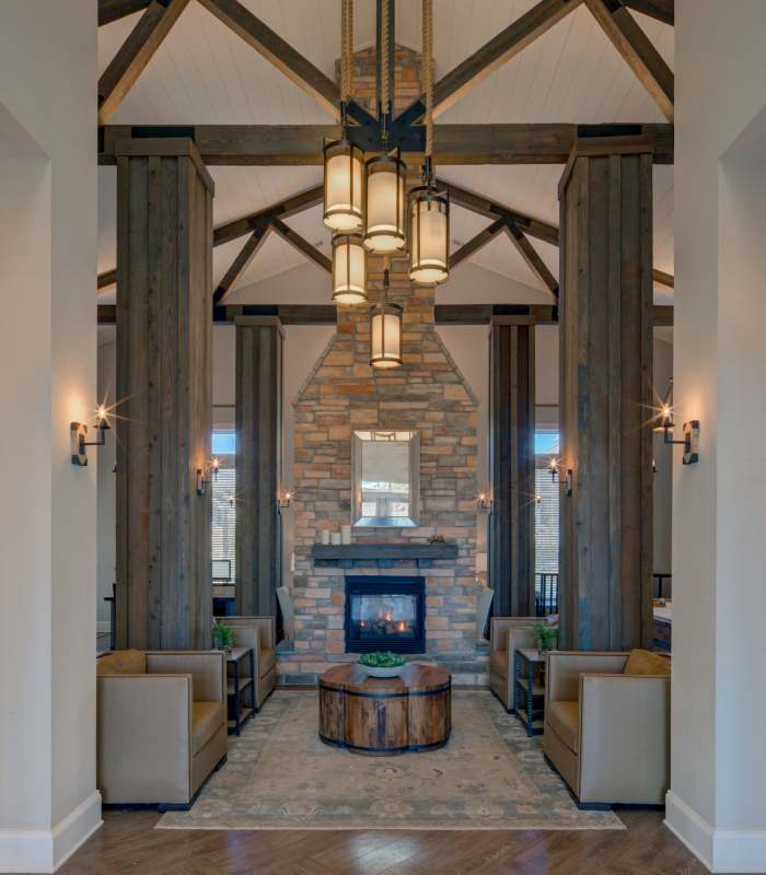 Armchair in the lobby at Red Knot at Edinburgh in Chesapeake, Virginia