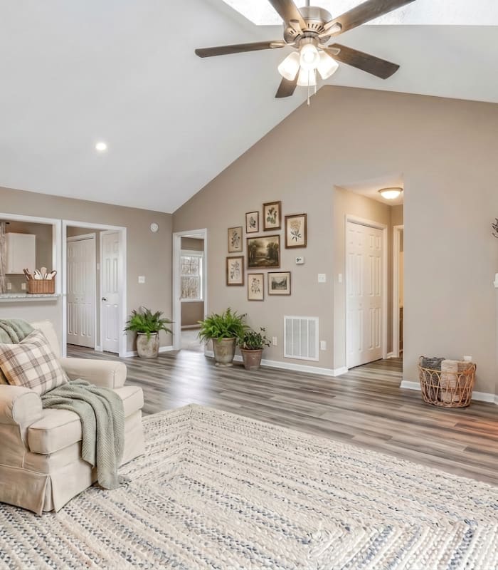 Arden community living room by Creekside Living in Weaverville, North Carolina