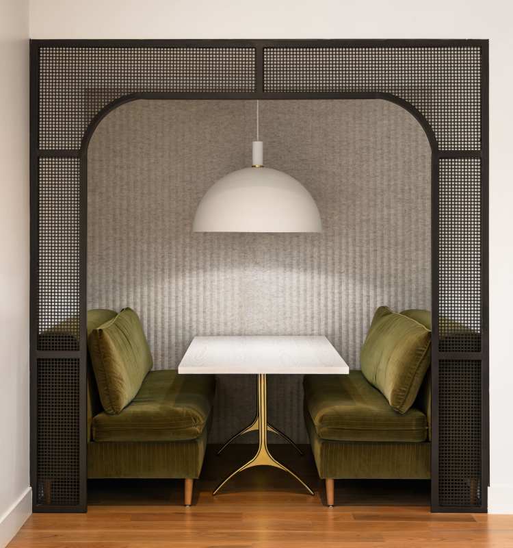 Work from home common area space at Phase 2 of Sutter Green in Sacramento, CA