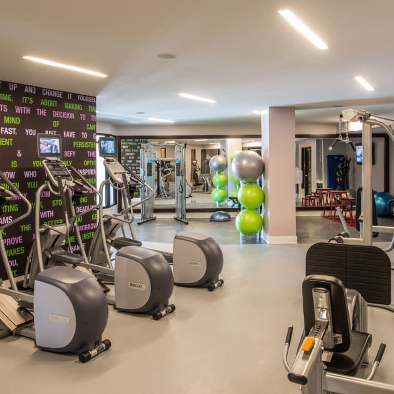 Well Equipped Fitness Center at in Silver Spring, MD