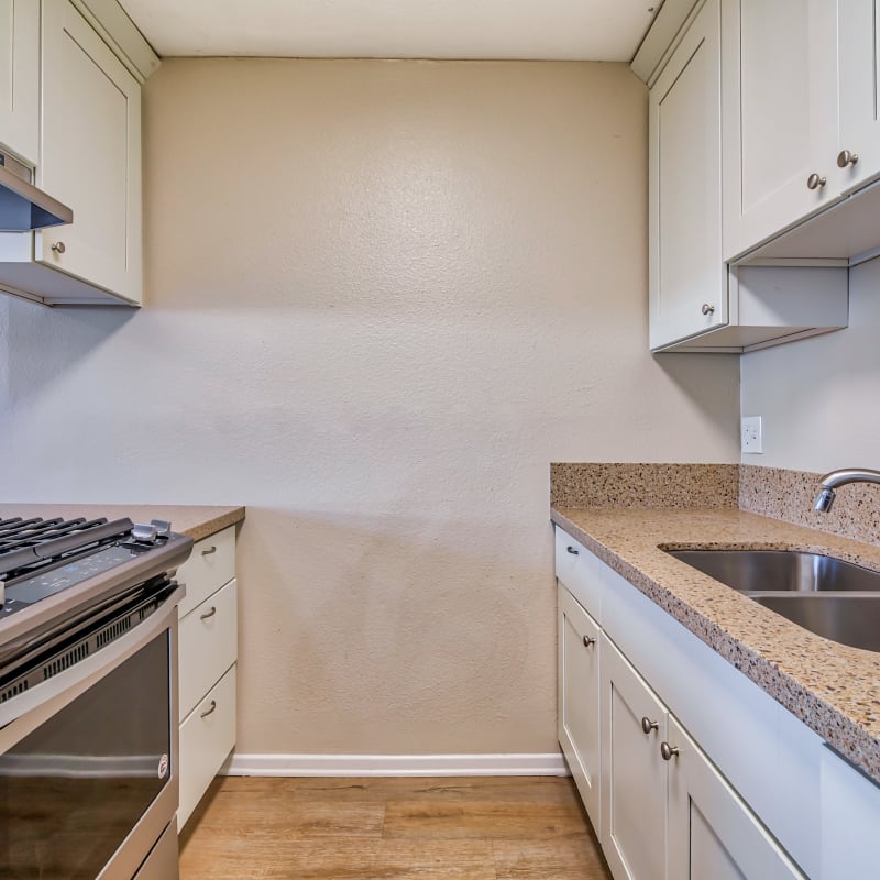 Kitchen at Sycamore Court in Garden Grove, California