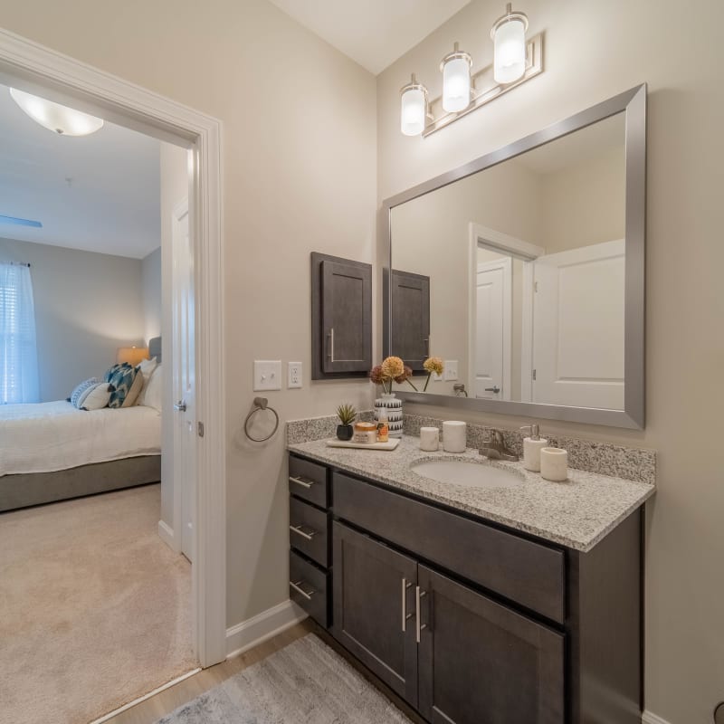 Master bathroom at Belvedere at Berewick in Charlotte, North Carolina