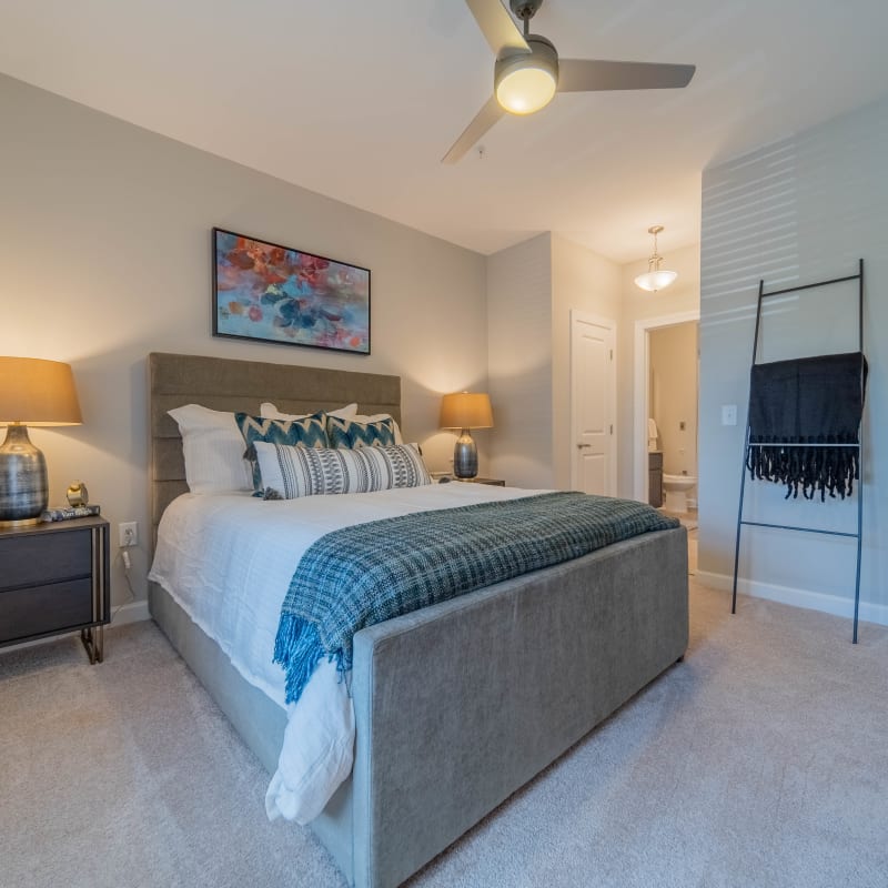 Master bedroom at Belvedere at Berewick in Charlotte, North Carolina