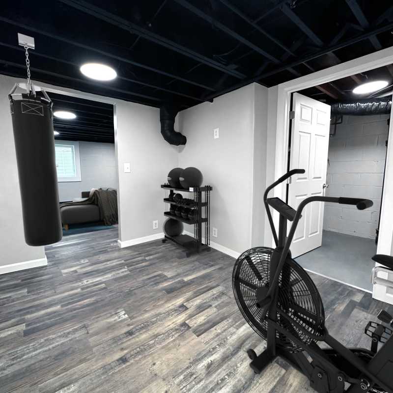 Fitness center at Eden Green Townhomes in Columbus, Ohio