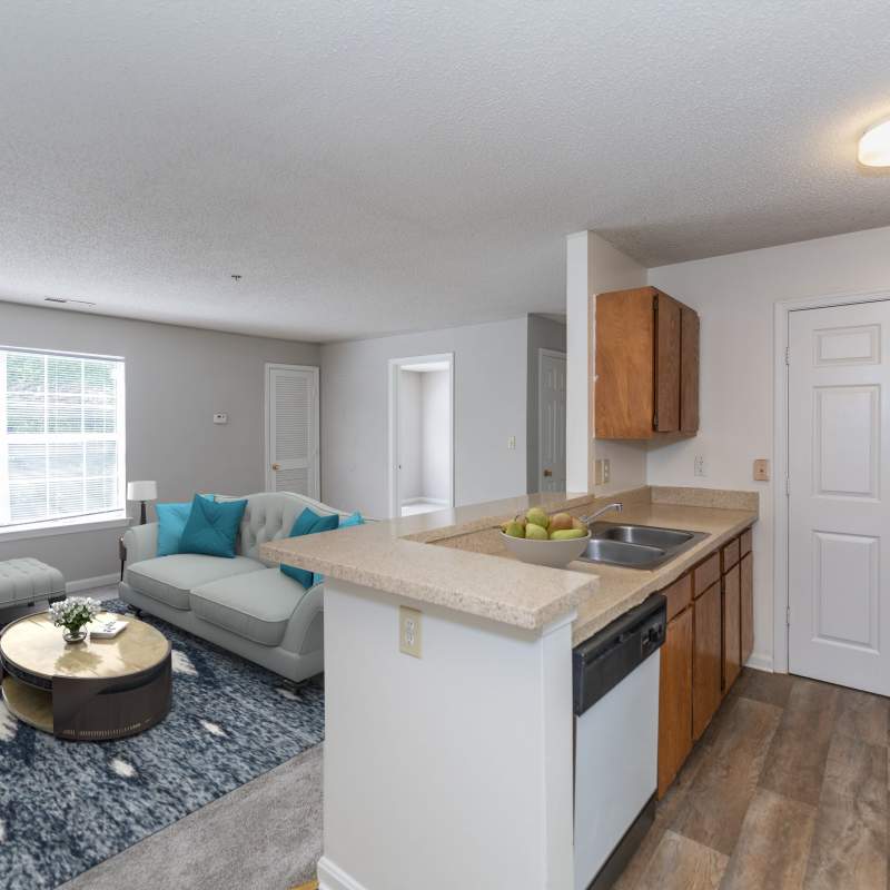 Modern kitchen and dining at Arbor Grove, Stafford, Virginia
