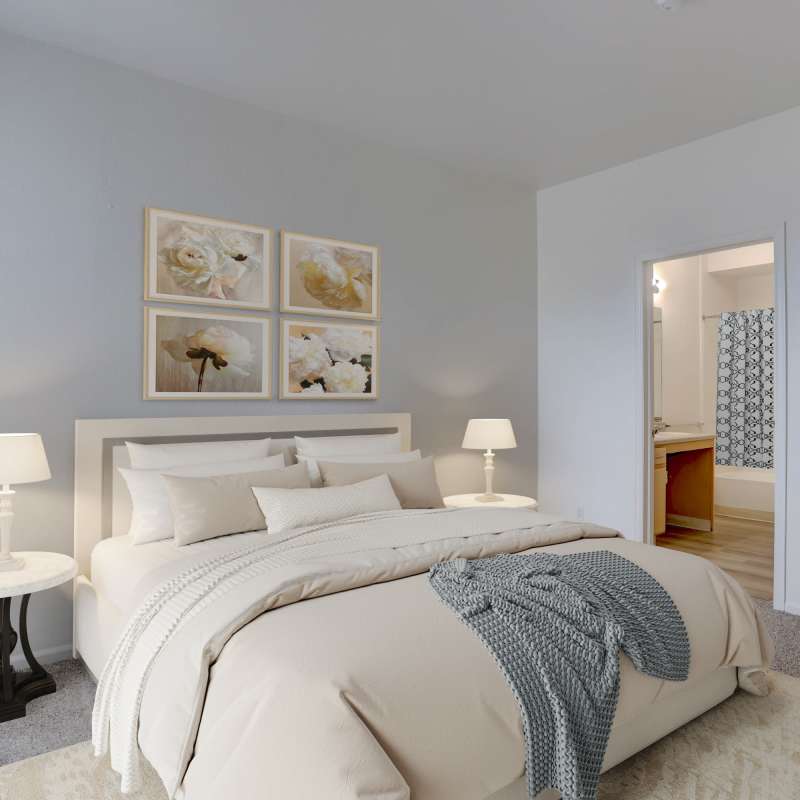 Bedroom at Westmeadow Peaks Apartments in Colorado Springs, Colorado