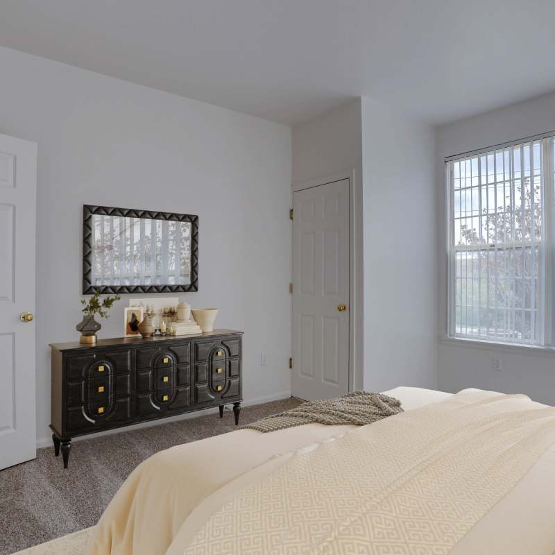 Bedroom at Westmeadow Peaks Apartments in Colorado Springs, Colorado