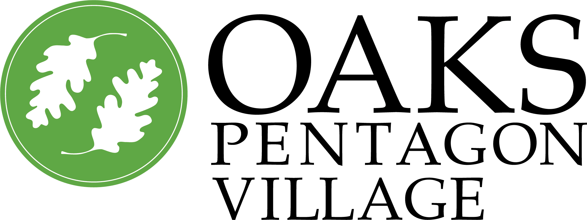 Oaks Pentagon Village header logo