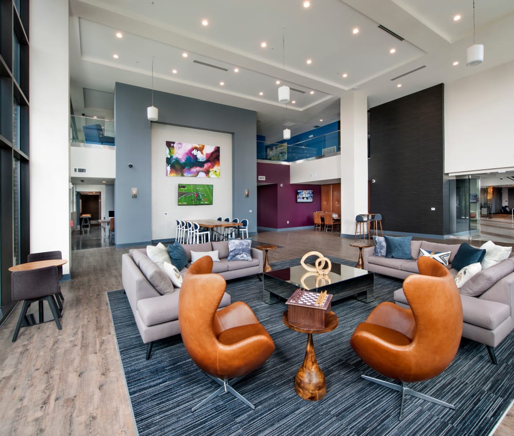 Fabulous interior of City View Vinings' clubhouse in Atlanta, Georgia