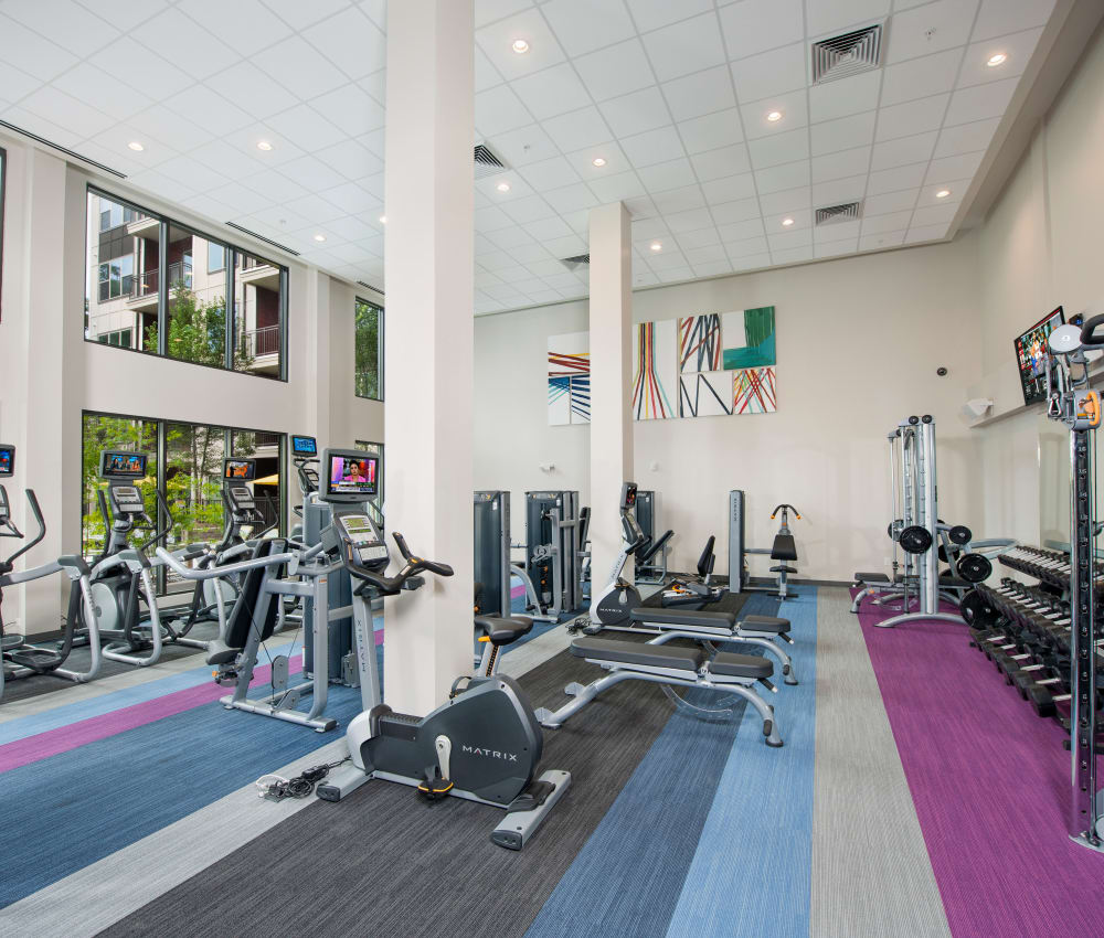 State-of-the-art fitness center at City View Vinings in Atlanta, Georgia