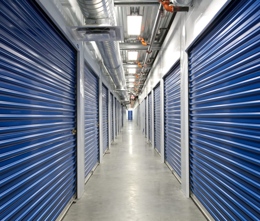 Climate-controlled units at Pacific Highway Storage in San Diego, California