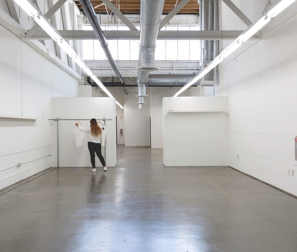 Rendering of a large warehouse space at FlexEtc. in Los Angeles, California