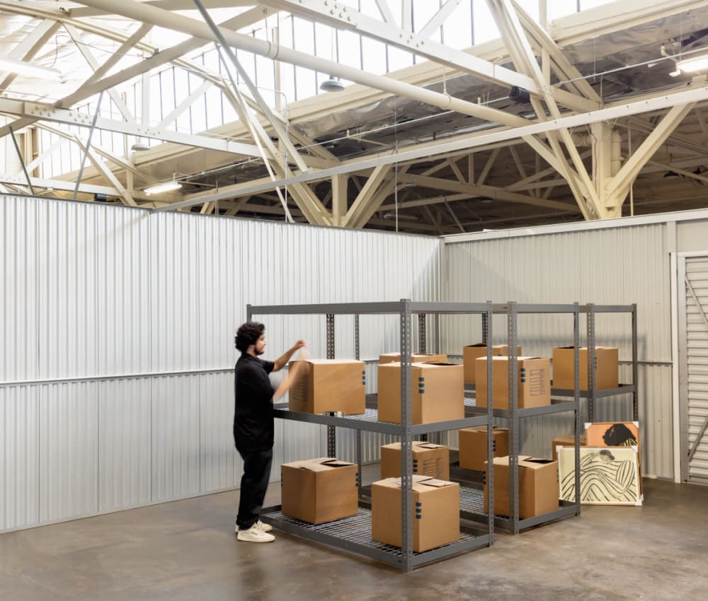 Rendering of a medium warehouse space at FlexHQ in Los Angeles, California