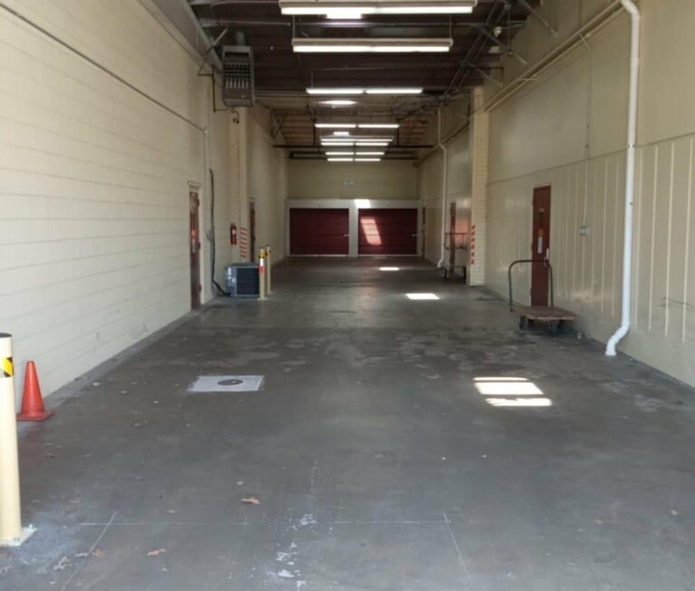 Indoor self storage units for rent at AAA Self Storage at Battleground Rd in Greensboro, NC