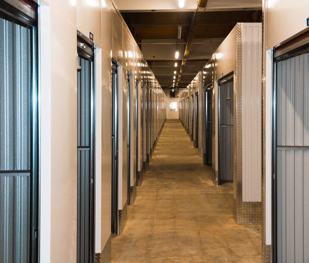 Interior units at Storage Box Central in Vineland, New Jersey.