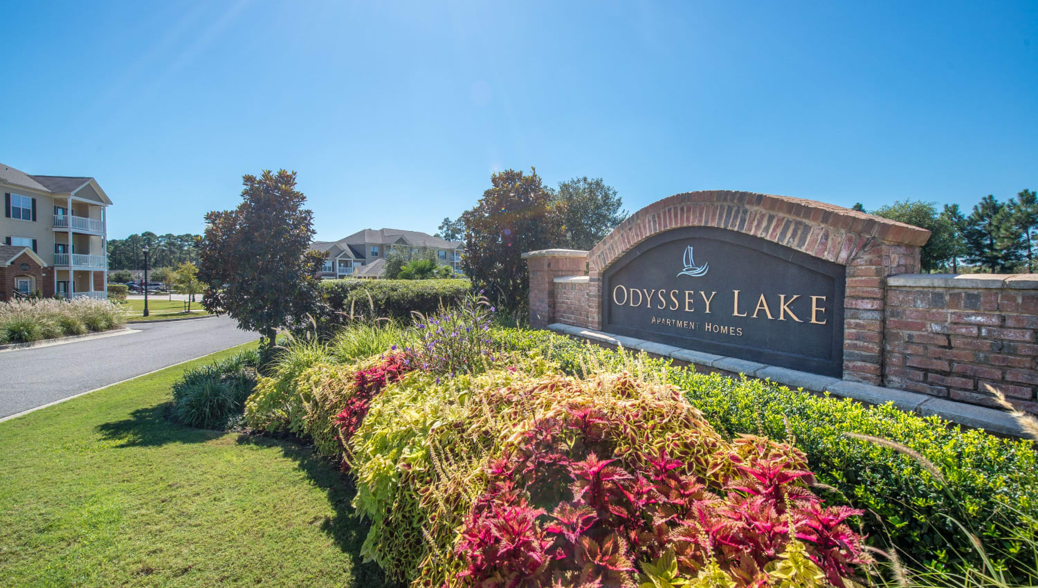 Front entrance to Odyssey Lake in Brunswick, Georgia