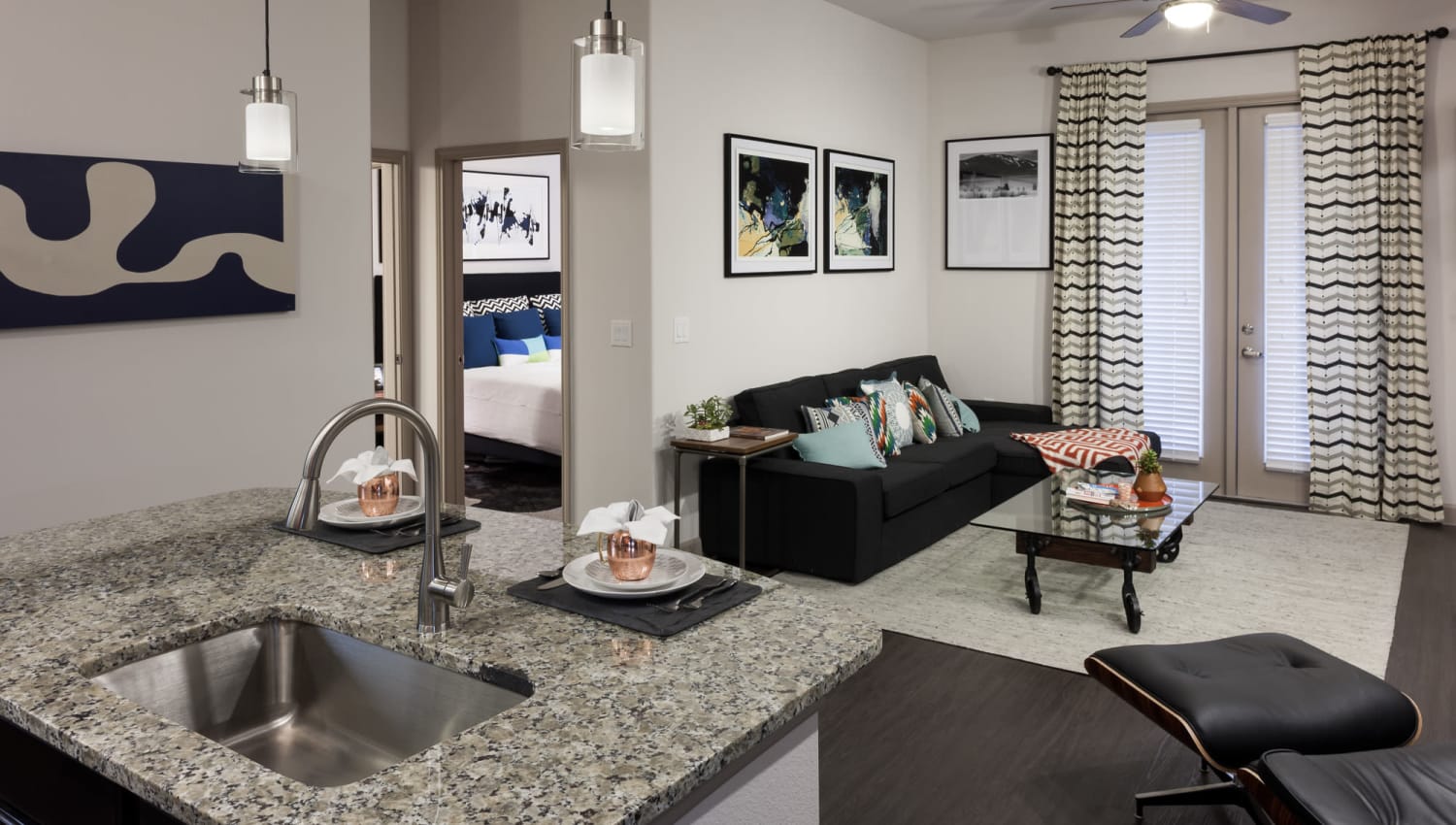 Open concept floor plan layout at Olympus Auburn Lakes in Spring, Texas