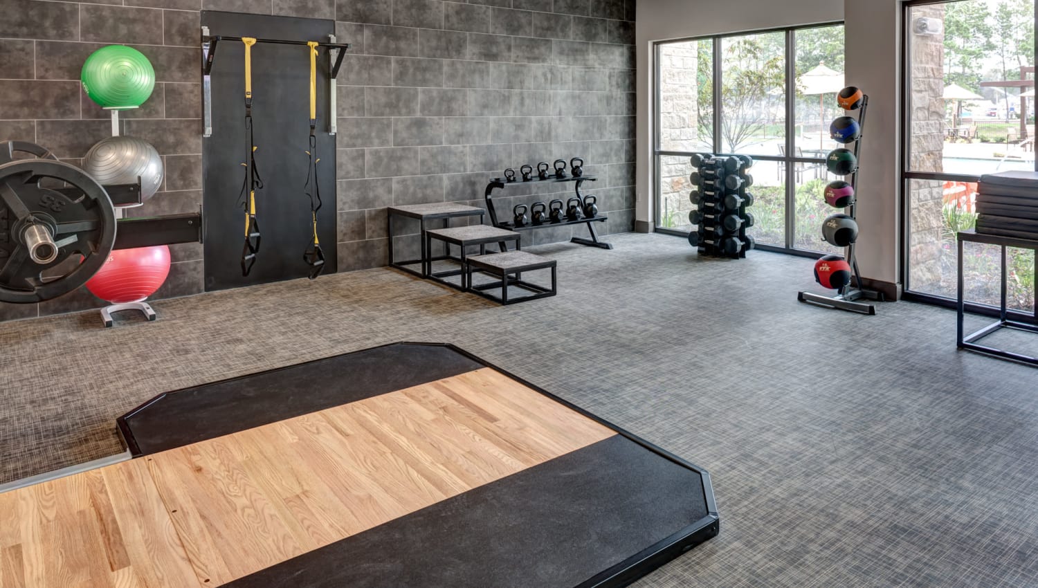 State-of-the-art athletic club of Olympus Auburn Lakes in Spring, Texas