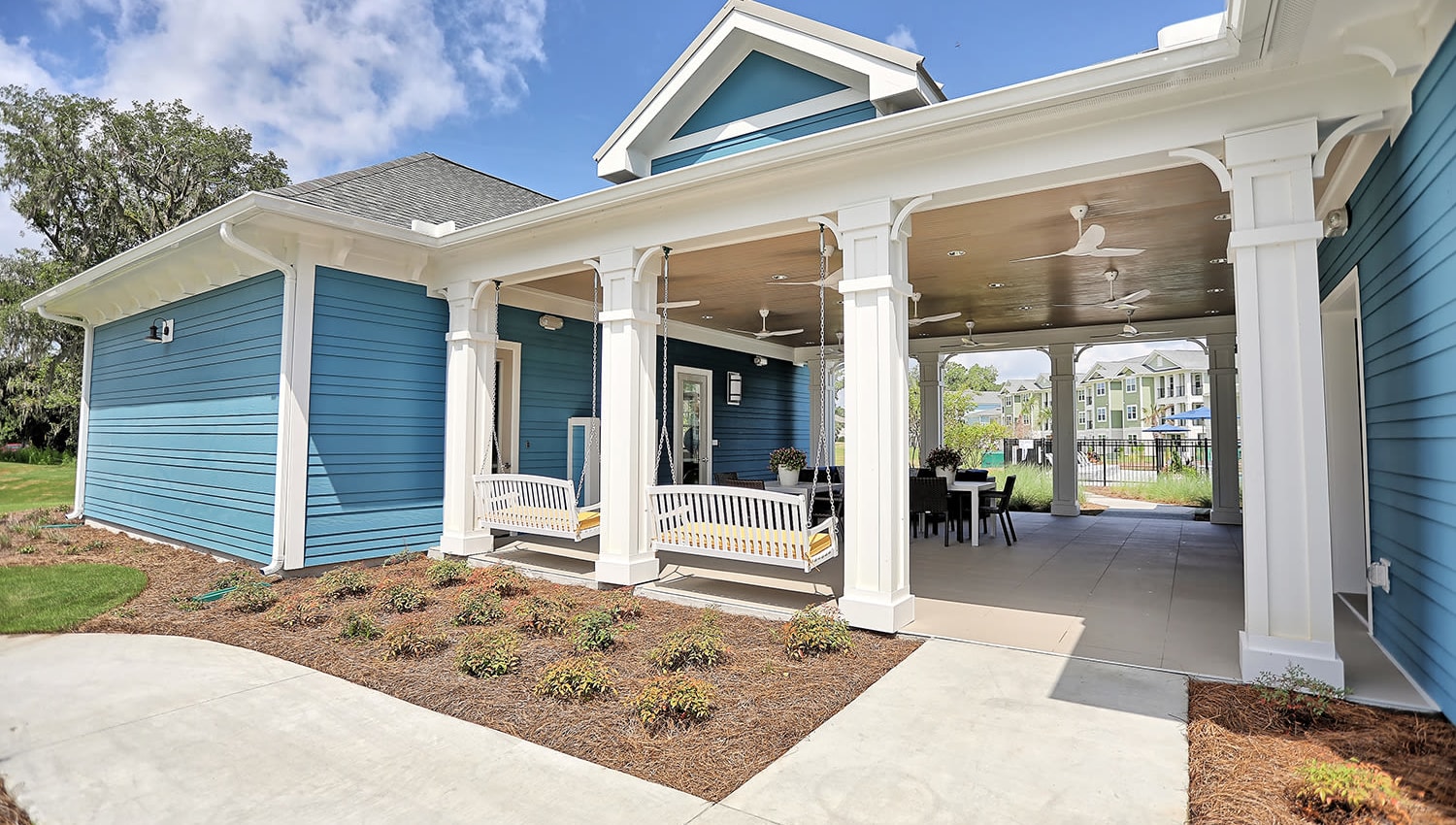 Professionally maintained landscaping throughout our community at The Slate in Savannah, Georgia