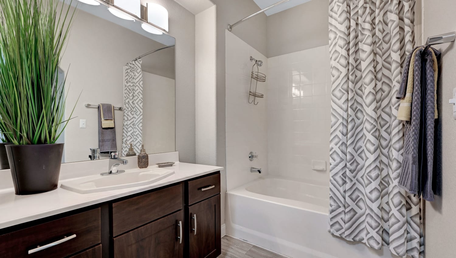 Model bathroom at Canyon Villas Apartments in Las Vegas, Nevada