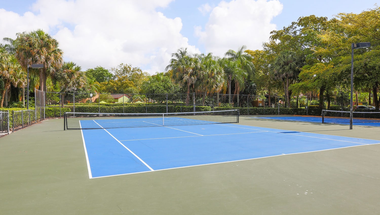 Tennis courts at Indian Hills Apartments in Boynton Beach, Florida