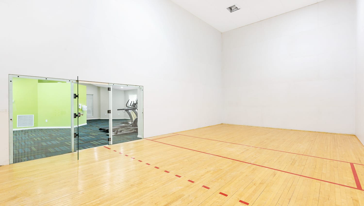 Racquetball court at Mosaic Apartments in Coral Springs, Florida