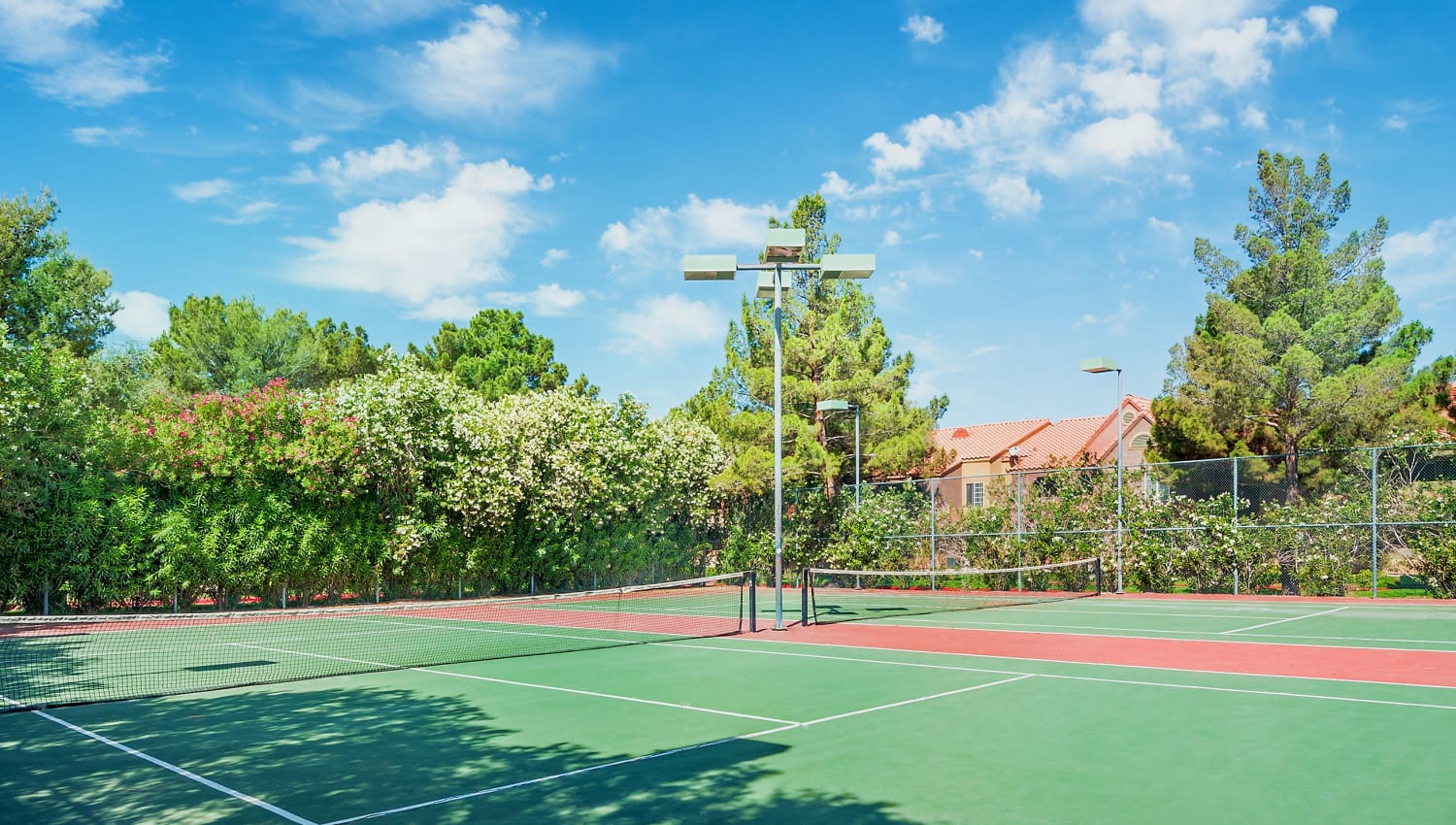 Tennis courts at Eagle Trace Apartments in Las Vegas, Nevada